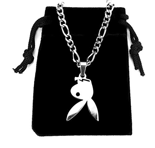 Ann Claridge Upside Down Playboy Bunny Necklace, on 20