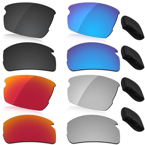 Image of LenzReborn High-impact Polarized Lens & Nosepieces Replacement for Oakley Flak 2.0 /Flak 2.0 XL Sunglass