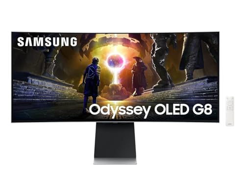 Samsung Odyssey OLED G8 S34DG850SU - G85SD Series - OLED-Monitor - Smart - Gaming - gebogen - 86.4 cm (34') (LS34DG850SUXDU)