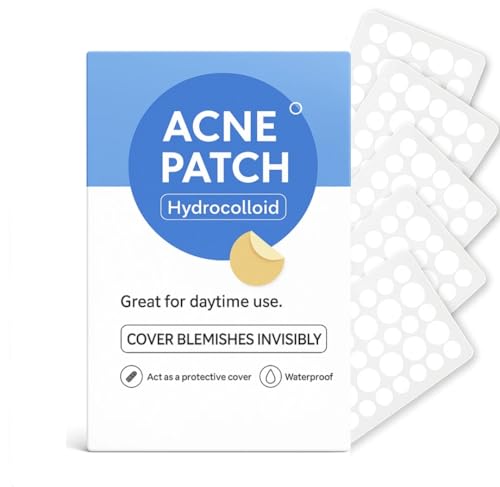 Hydrocolloid Pimple Patches for Face – 216 Clear Acne Dots (2 Sizes), Fast Healing Zit Stickers, Invisible Day & Night Use, Waterproof Blemish Treatment for All Skin Types”