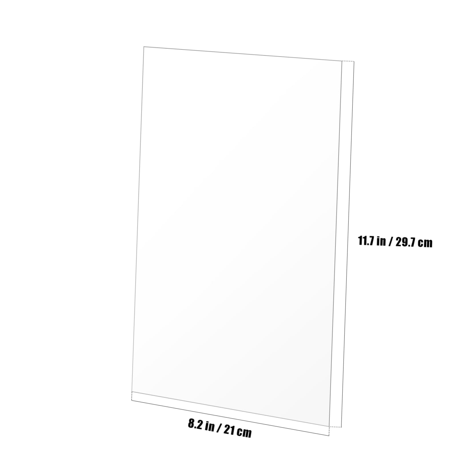 Veemoon High Clarity Plastic Painting Sheets 10 Pack Boards for Writing DIY Craft Sheets