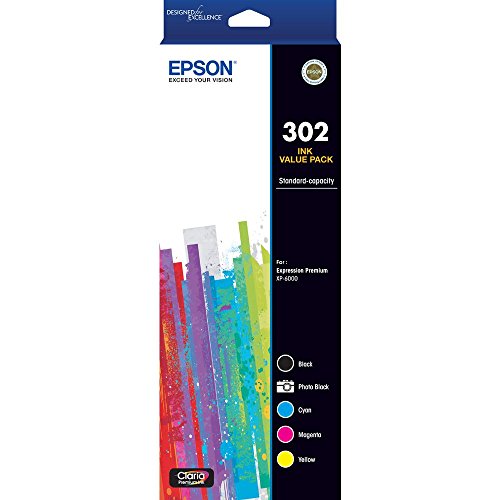 Cartouche Epson 302 C13T01W792 lot de 5 couleurs pour imprimante jet d'encre Expression Premium