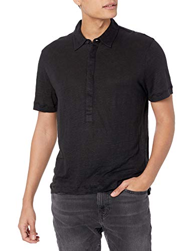 Club Monaco Men's Short Sleeve Linen Popover