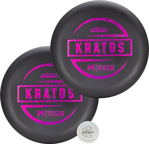 Discraft Paul McBeth First Run Kratos Putter Two Pack - Putt & Approach Discs - 173-174g, Matching Color & Foil, Paul McBeth Collection - Foil Types Will Vary
