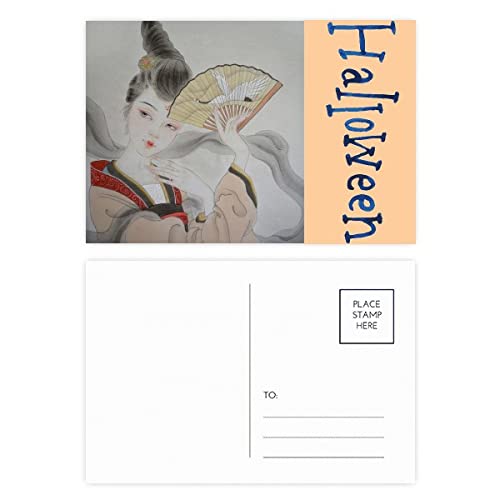 Cartes postales pliables Halloween lot de 20 avec grand espace d'écriture