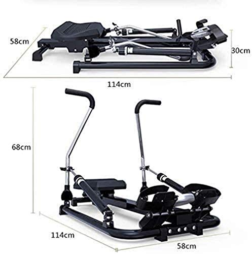 Image of Multi-Function Rowing Machine,6 Level Adjustable Resistance 120Kg Max Weight Exercise Fitness Machine Indoor Household Foldable