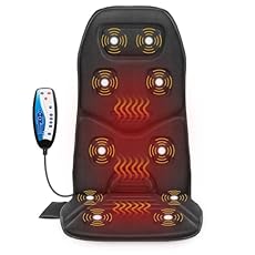 Vibration Massage (Not Shiatsu) - This back massager features 10 vibrating motors and a heat function to provide a soothing, gentle vibration massage for your back and thighs to relieve stress, tension. Please note, this is a vibrating massager only,...