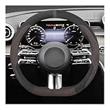 Lenkradbezug Lenkradbezug aus Wildleder für Mercedes-Benz GLE S, GLS, GL, CL, ML, R, SL, GLK 400, 450, 500, 350, 320, 580 (Zubehör)