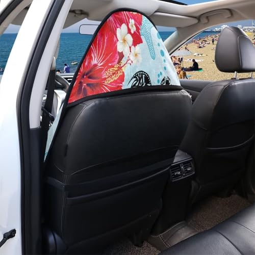 Image of Car Seat Cover Protector Front Seats Only Fit for Auto Truck Van SUV, Waterproof Aesthetic Flowers Print Seat Towel Cover for Gym, Pets, Outdoor Adventures