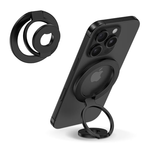 Magnetic Phone Ring Holder for MagSafe Gym Phone Grip Stand Finger Ring Kickstand Dual-Sided...