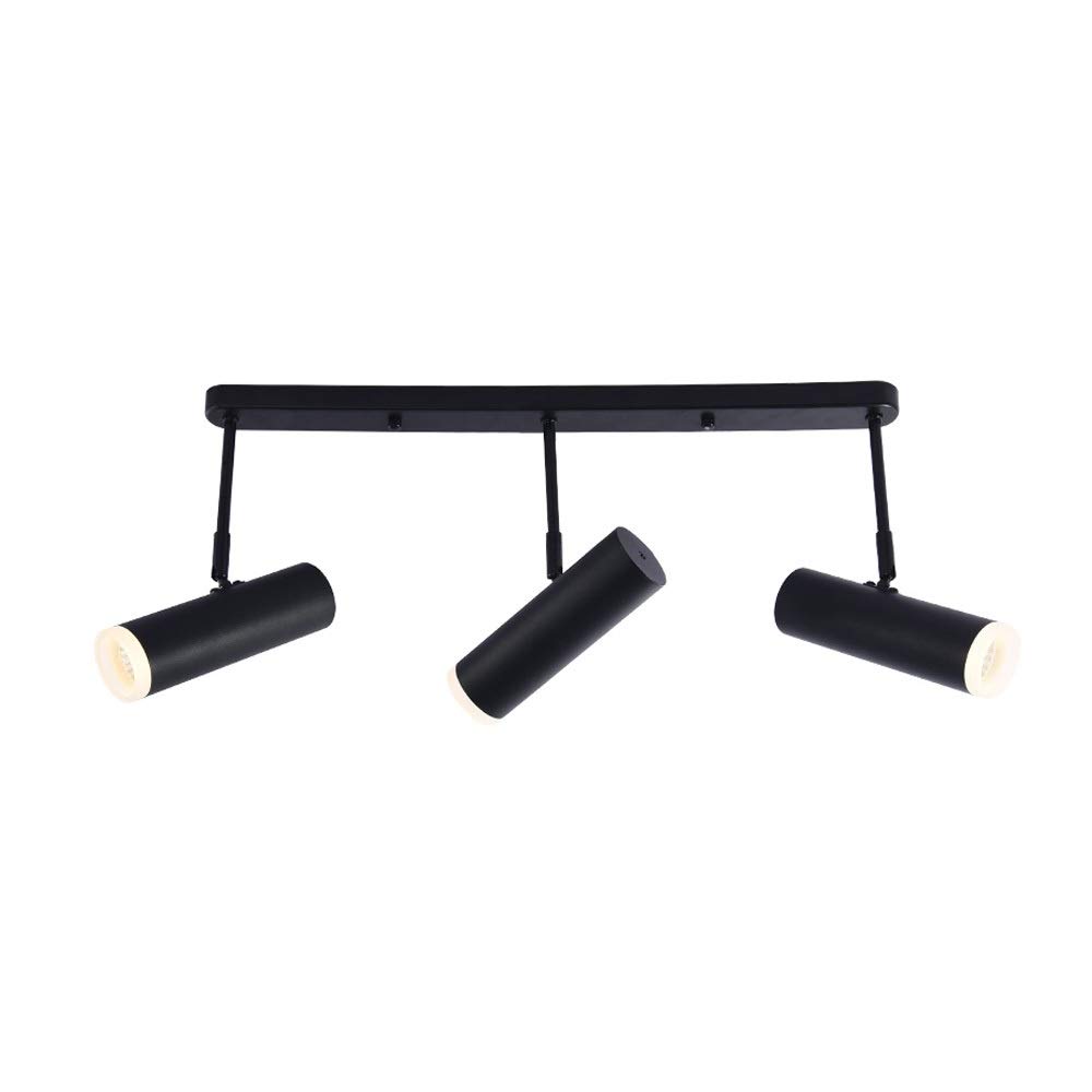 Focos LED de riel con Tres focos para Sala de Estar, Pared, Pasillo, nórdicos, de Techo, con múltiples Cabezales, focos para Pared, iluminación cálida.