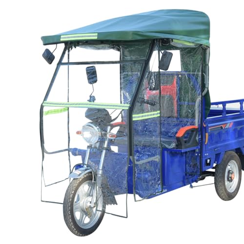 Cubierta de triciclo eléctrico contra la lluvia con toldo impermeable de lona