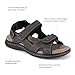 DOCKERS Mens Newpage Outdoor Sport Sandals for Men - Memory Foam Comfort & Adjustable Straps, Grey, 14