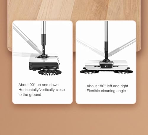 WHDEOY YJLYQF Besen- Und Kehrschaufel-Kombination, Kehrschaufel- Und Kehrschaufel-Set Mit Langen Griffen, Kombination Aus Aufrechter Kehrschaufel Und Kehrschaufelzubehör Für Die Haushaltsreinigung – Bild 7