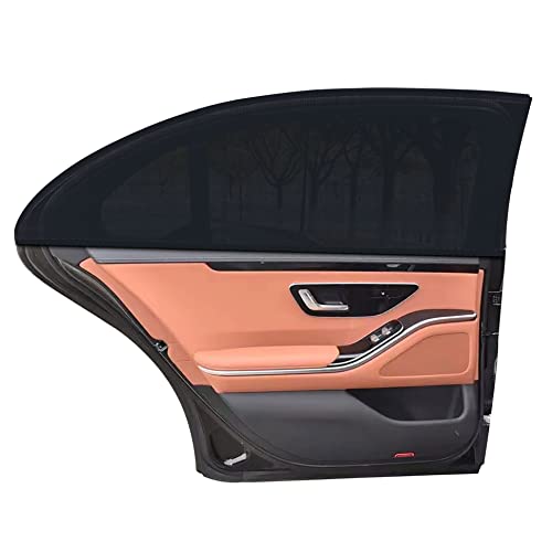TRABIG Pare-Soleil Voiture Bébé, 2 Pièces Chaussette Voiture Soleil, Bloquer Les Rayons UV, Tissu à Haute Élasticité pour la Plupart Voitures, par Protege Soleil Voiture Arrière Enfants et Animaux Cover