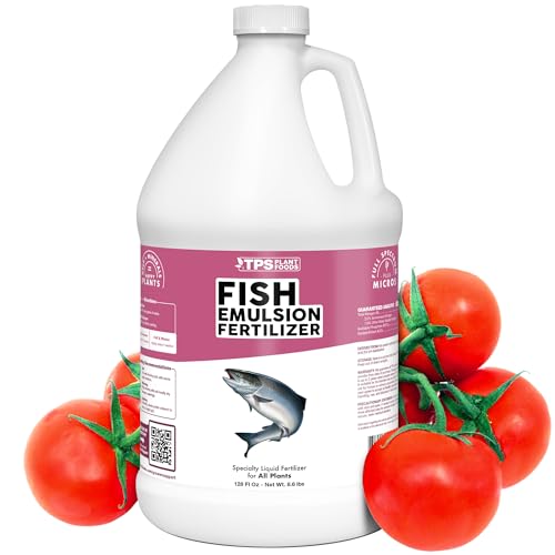 Fish Emulsion Fertilizer, Complete Fish Emulsion Plant Food, 1 Gallon (128 oz)