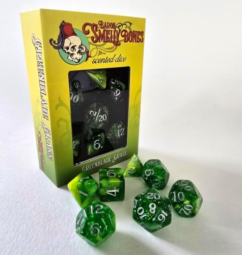 Grass Scented Dice with Goldenrod and Clear Green by Studio Woe image 5