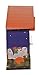 Mark Feldstein & Associates Peanuts Gang Snoopy Linus Lucy It's The Great Pumpkin Halloween Cuckoo Clock, 17 Inch, Plays Spooky Sounds