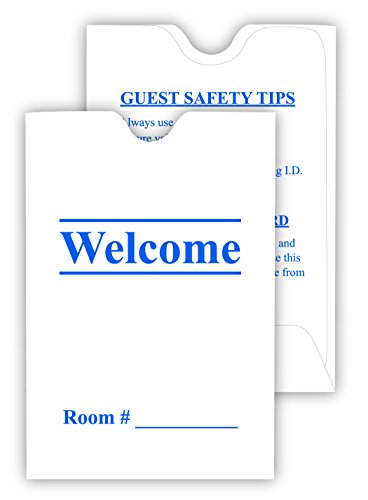 welcome hotel key card holder - Hotel & Motel Keycard Envelope/Sleeve