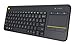 Logitech K400 Plus Kabellose Touch-TV-Tastatur mit integriertem Touchpad, Skandinavisches QWERTY-Layout - Schwarz