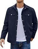 COOFANDY Mens Jackets Casual Lightweight Safari Jacket Classic Vintage Style All-Season Outerwear Lapel Collar Jacket