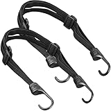 WUBAYI Strapazierfähige Spanngurte und Spanngurte mit Haken, elastische Gepäckgurte für Motorrad-Ladungssicherung (60 cm), 2 Stück