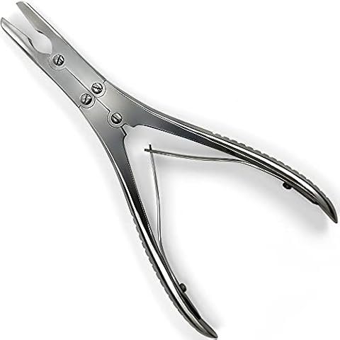 DEXA DENTAL Bone Rongeurs Ruskin, Double Action Stainless Steel - Straight - 7.5'' Cover