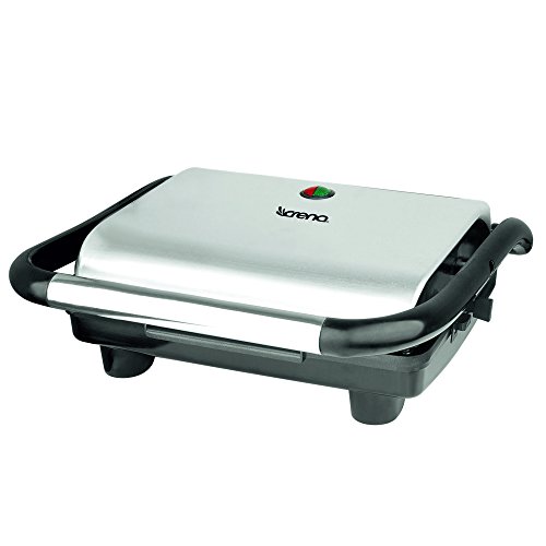 Panini Grill Con Recubrimiento Antiadherente 1200W - Crena En Oferta Crena 8451 Grill Asar, 1200 W, Metal