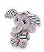 NICI- Peluche Elefante Polino Collezione Schlafmützen 22cm, Grigio/Colore, 22 cm, 47190