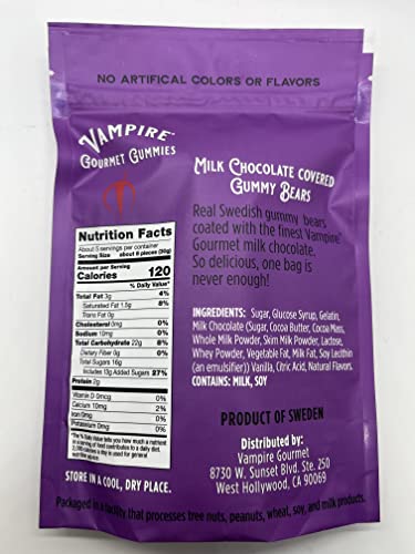 Vampire Chocolate Cubierto Ositos Gummy 5 Oz miniatura 2