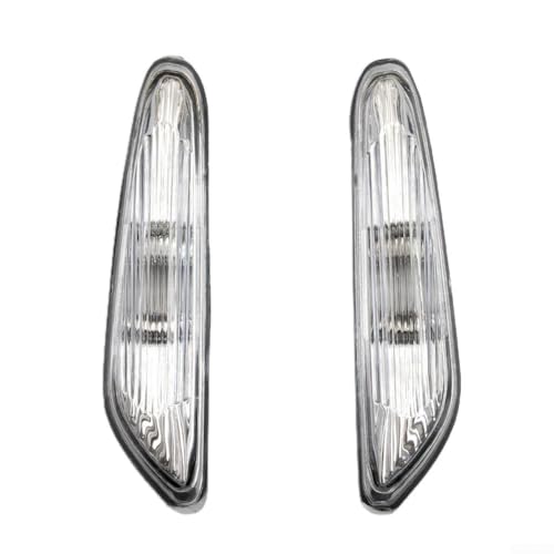 Zilimontt Indicador lateral dinámico LED, indicador lateral para E46 E36 E90 E91 E60 E61 E81 E82 E87 E88 E92 E93 X1 E84 X3 E83 X5 E53, marcador lateral ámbar 2835, lente transparente repetidor lateral