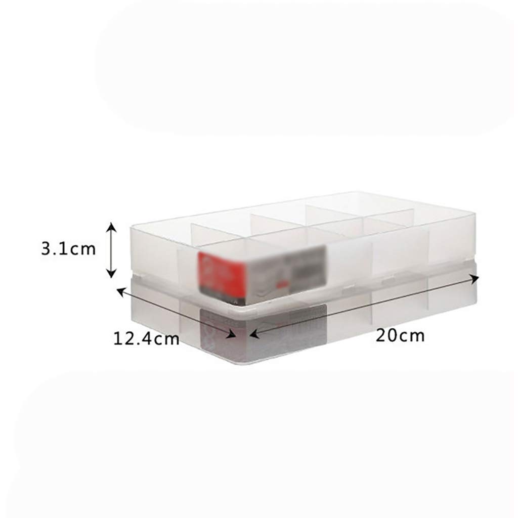 Scatola portaoggetti da scrivania 8 Scatola portaoggetti Trasparente Forniture per Ufficio Domestico Multifunzione Scatola portaoggetti in plastica