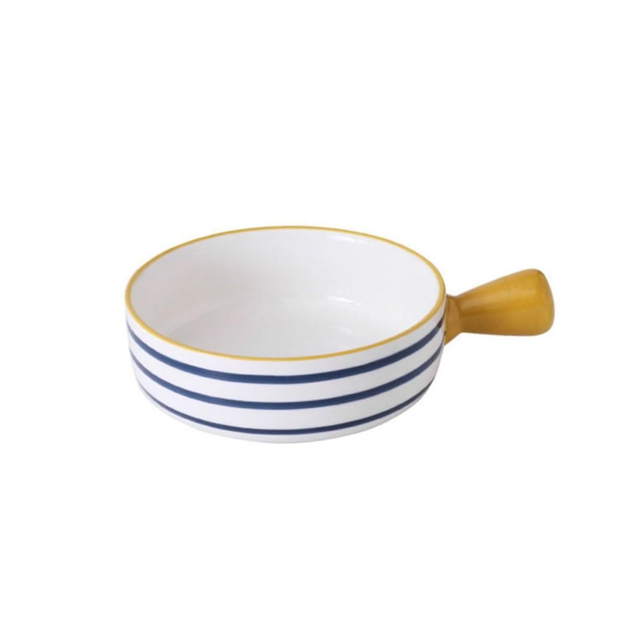 Ceramiczna miska do pieczenia z uchwytem, garnek do zupy, salaterka, japoński pojemnik na owoce do dekoracji, ceramiczna miska na ryż, wszechstronne naczynia kuchenne, trwałe i stylowe