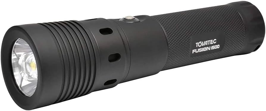 Tovatec FUSion 1500 Innovative Lumen Diving Torch / Light - Black, FUS1500