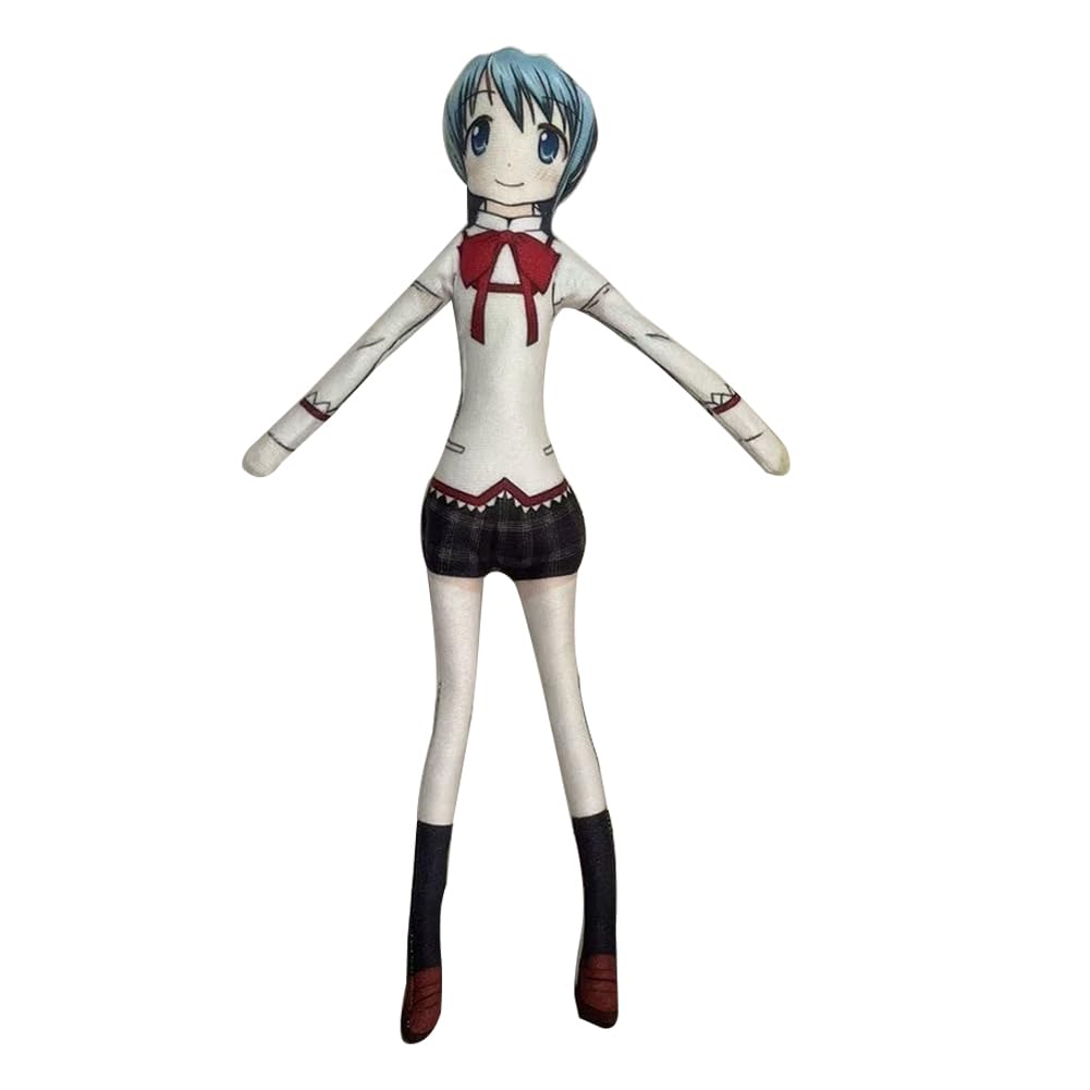 Zhongkaihua Anime Human-Shaped Plush Kaname Madoka Akemi Homura Figure Miki Sayaka/Kyouko/Tomoe Mami 28CM Twistable Built-in Wire Funny Pillow Throw Decorations — image 1