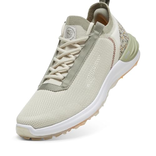 Puma Golf Men's PHANTOMCAT Nitro Golf Shoes, Alpine Snow-Birch Tree, 152