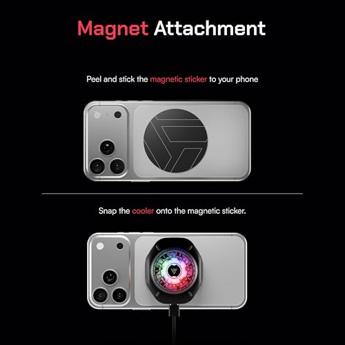 Image of Vero Forza Arctic V4 Mobile Cooler for Gaming | Magnetic & Clip-On Mount | New-Gen Semiconductor Cooling | Cools to -6C | Quiet 7 Blade Fan | BGMI PUBG CODM Freefire Fortnite BGMI | iPhone & Android.