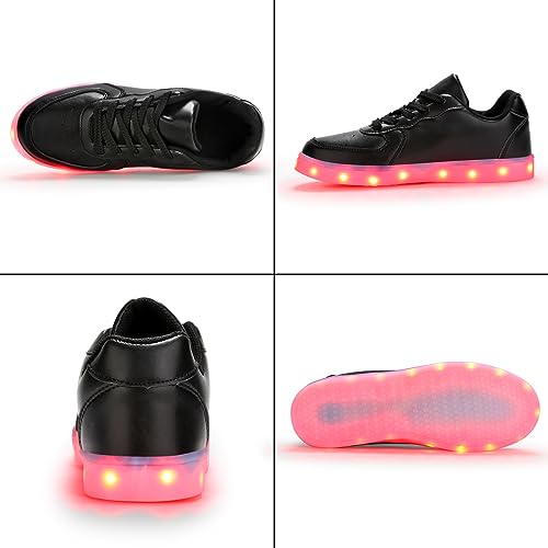 Image of Light Up Shoes Men Women LED Shoes USB Charging Adult High Top LED Sneakers Glow in The Dark Footwear for Dancing Party Festivals Festivals