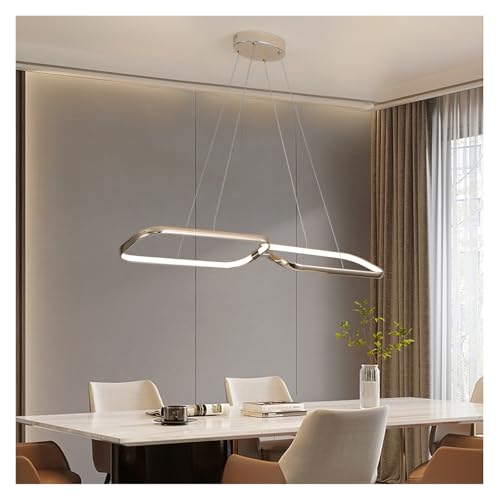 Lustre LED 2/3 anneaux suspension moderne LWX pour salle à manger