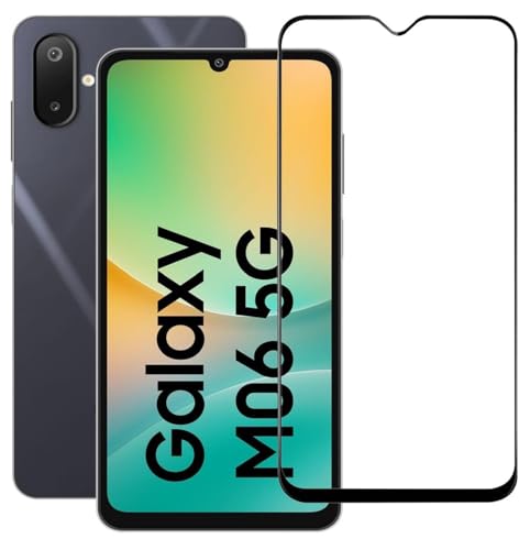 EitanshaKart Military-Grade Tempered Glass Screen Protector Compatible for Samsung Galaxy M06 5G / F06 5G / A06 5G with Edge to Edge Coverage and Easy...