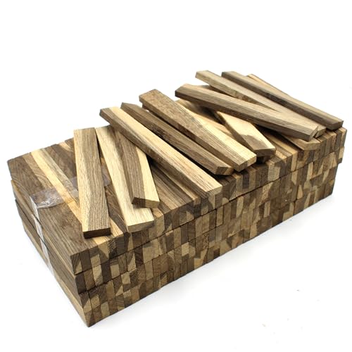 78x Holzleiste 22x8x160mm Räuchereiche lose Bastelklötzchen zum Basteln Bastelstäbe (Räuchereiche 22x8mm)