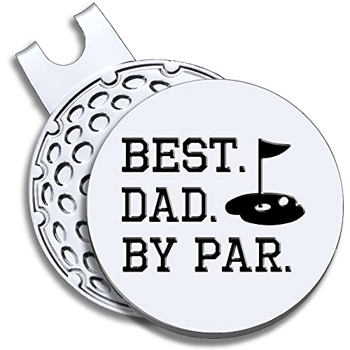 GEYGIE Best Dad Golf Ball Marker with Hat Clip