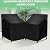 TIFILE Adirondack Chair Cover, Patio Rocking Chair Covers Waterproof 2 Pack, 420D Swivel Chair Covers for Outdoor Furniture, Lounge Lawn Deep Seat Cover, Black, 33.4" L x 33.4" W x 35.4"