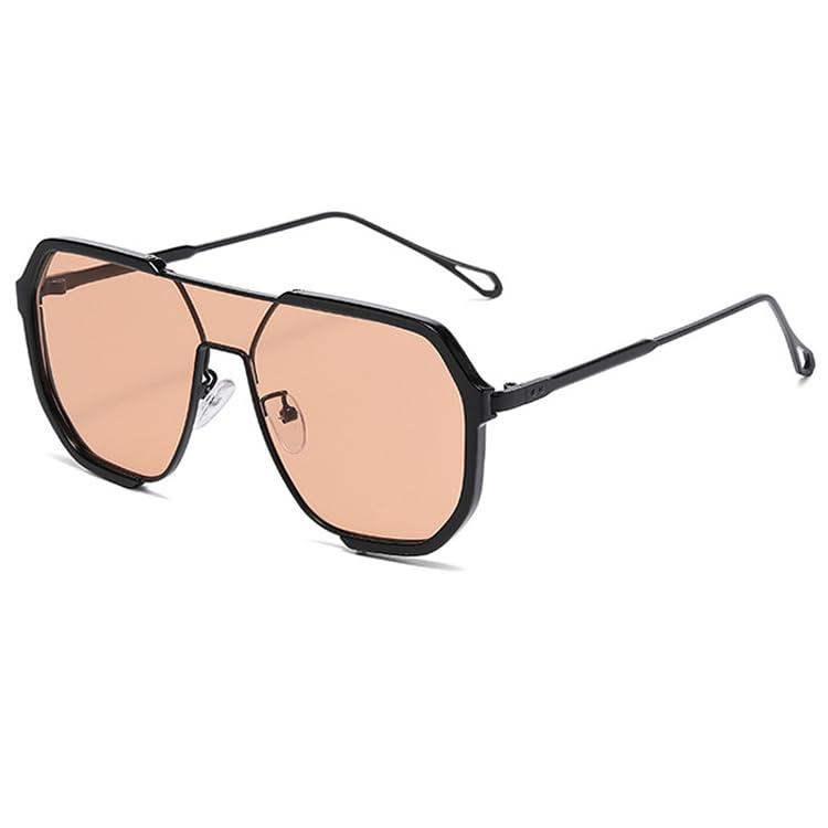 bullabulling Fashion Square Women Sunglasses Double Bridges Vintage Half Frame Punk Men Outdoor Eyewear Shades UV4002
