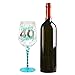 Top Shelf Decorative 40th Birthday Wine Glass, For Red or White Wine, Unique Gift Idea