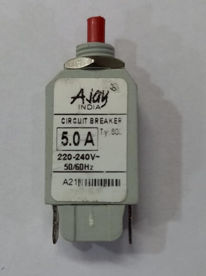 Pmw - Pmw - Circuit Breaker - 5.0 Amps - 240 V - Circuit Breaker Over Load Protector with Push to Reset Switch - Load Switch - Pack of 1-image-30
