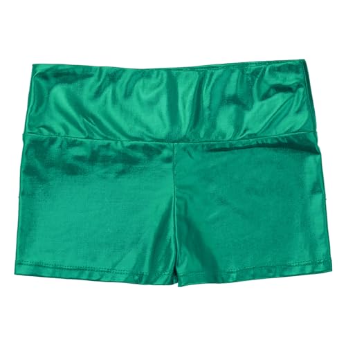 JEATHA Girls Shiny Metallic Booty Shorts Athletic Gymnastic Sports Tumbling Sparkle Glitter Dance Bottoms3