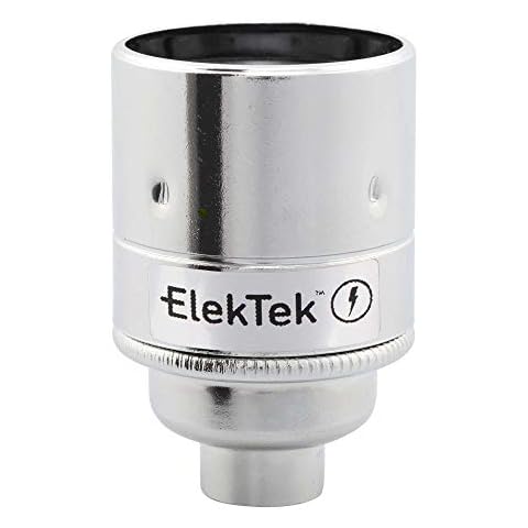 ElekTek ES E27 Chrome Lamp Holder Cover