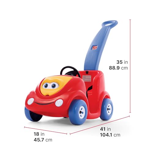 Image of Step2 Push Around Buggy Kids Push Car, Toddler Ride-On Toy with Seat Belt and Horn, Red, Ages 18 Months+
