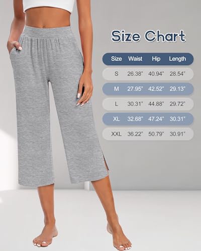 Locoowai LOCOOWAI-SWEATPANTS-XIQ1272 3 Pack Women'S Capri Pants Capri Joggers Loose Cropped Workout Sweatpants Running Lounge Pants thumb #5